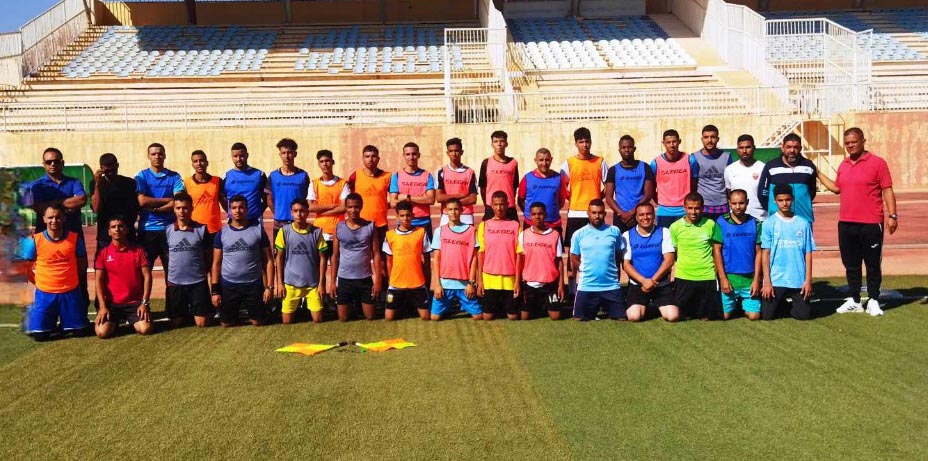 إجراء الامتحان البدني للحكام الولائيين لرابطة غرداية